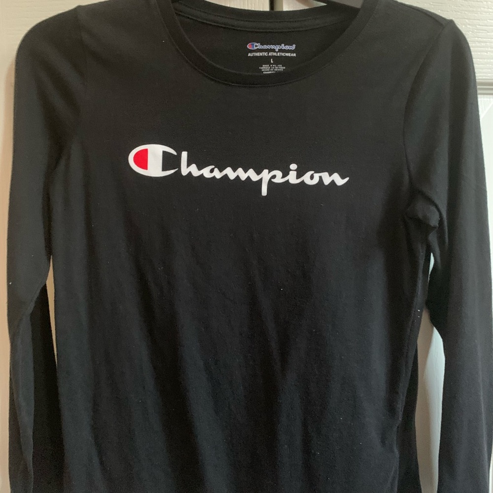 Black champion shirt